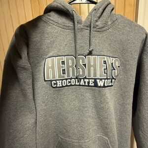 Medium Unisex Gildan Gray Hershey's Chocolate World Hoodie